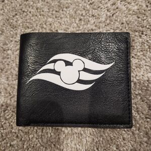 New, Never Used Black Disnry Cruise Line DCL Logo Wallet